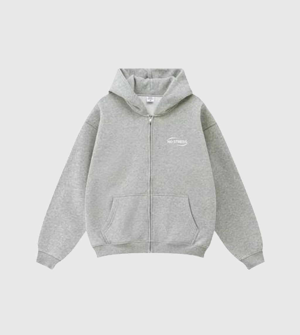 No Stress Zipper Grey