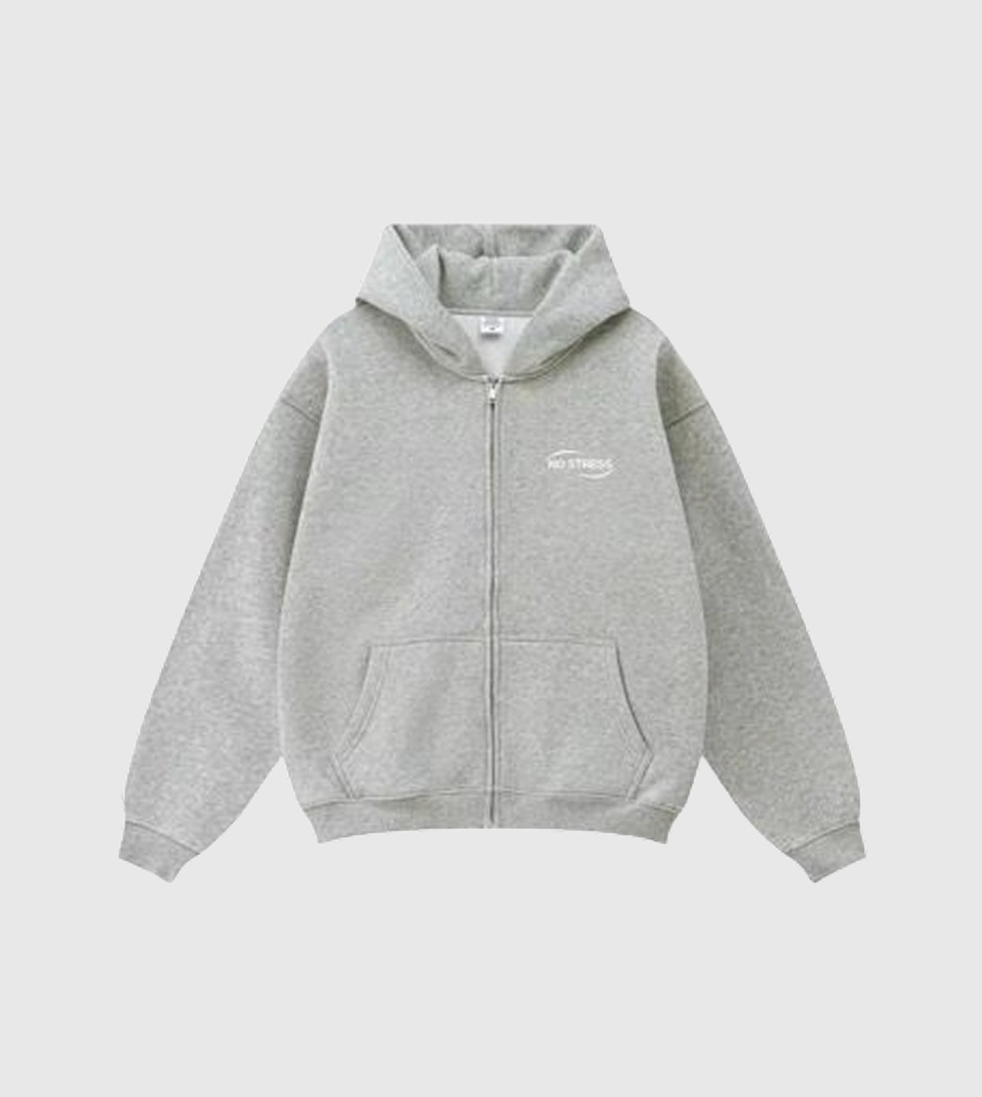 No Stress Zipper Grey